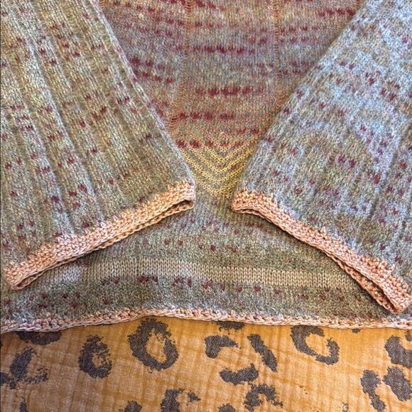 Free people morning bell crochet mohair sweater size S - Picture 8 of 10